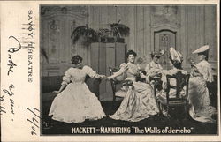 Hackett-Mannering "The Walls of Jericho", Savoy Theatre Postcard