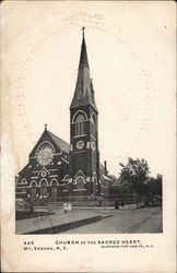 Church of the Sacred Heart Mount Vernon, NY Postcard Postcard Postcard