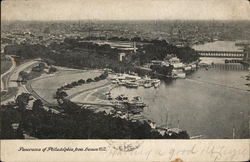 Panorama of City From Lemon Hill Postcard