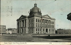 Logan County Court House Postcard