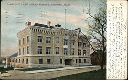 Lawrence Light Guard Armory Medford, MA Postcard Postcard Postcard