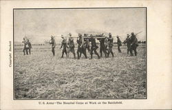 U.S. Army - The Hospital Corps at Work on the Battlefield Postcard Postcard Postcard