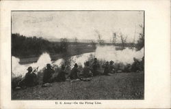 U.S. Army - On the Firing Line Postcard