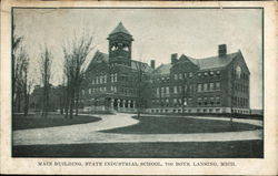 Main Building, State Industrial School, 700 Boys Lansing, MI Postcard Postcard Postcard