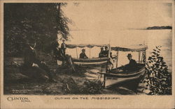 Outing on the Mississippi Postcard