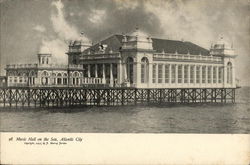 Music Hall on the Sea Atlantic City, NJ Postcard Postcard Postcard