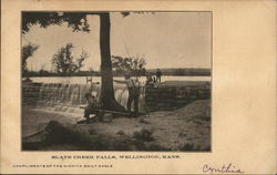 Slate Creek Falls Wellington, KS Postcard Postcard Postcard