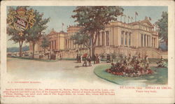 U. S. Government Building, 1904 St. Louis, MO 1904 St. Louis Worlds Fair Postcard Postcard Postcard