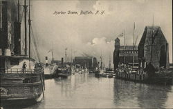 Harbor Scene Buffalo, NY Postcard Postcard Postcard