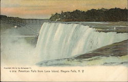 American Falls from Luna Island Niagara Falls, NY Postcard Postcard Postcard