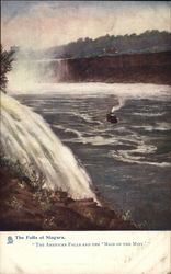 The Falls of Niagara - American Falls and the 'Maid of the Mist' New York Postcard Postcard Postcard