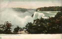 Niagara Falls From Goat Island New York Postcard Postcard Postcard