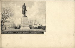 Scott Statue. U.S. Soldiers' Home Washington, DC Washington DC Postcard Postcard Postcard