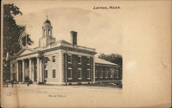 Town Hall Lenox, MA Postcard Postcard Postcard