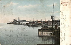 Waterfront Newburyport, MA Postcard Postcard Postcard