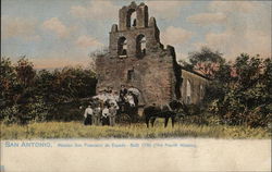 Mission San Francisco de Espada San Antonio, TX Postcard Postcard Postcard