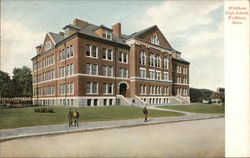 Waltham High School Massachusetts Postcard Postcard Postcard