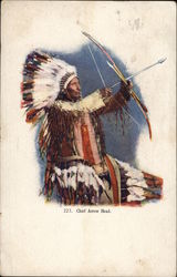 Chief Arrow Head Native Americana Postcard Postcard Postcard