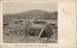 In the Path of the Johnstown Flood. May 31, 1889 Pennsylvania Postcard Postcard Postcard