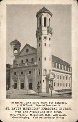 St. Paul's Methodist Episcopal Church Postcard