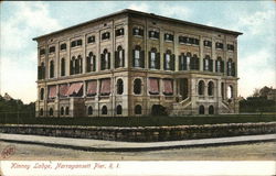 View of Kinney Lodge Narragansett Pier, RI Postcard Postcard Postcard