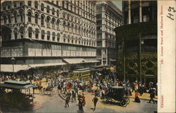 Corner State and Madison Street Chicago, IL Postcard Postcard Postcard