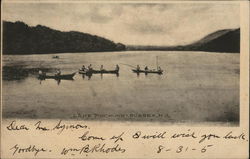 Boaters on Lake Pochung Postcard