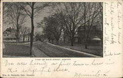 View On Main Street, Newton New Jersey Postcard Postcard Postcard