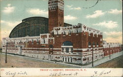 Troop C. Armory Postcard