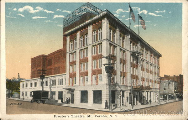 Proctor's Theatre Mount Vernon, NY Postcard