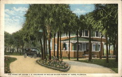 The Home of Judge J.E. Andrews in Indian River Farms Postcard