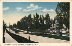 Entrance to Central Park Postcard