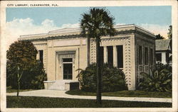 Clearwater City Library Postcard