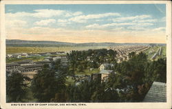 Bird's Eye View of Camp Dodge Postcard