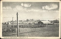 Scene at Camp Greene Charlotte, NC Postcard Postcard Postcard