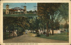 Denver Tourist Camp, Overland Park Colorado Postcard Postcard Postcard