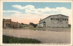 Loomis & Briggs Co., Inc., Chemical Cold Storage, and Post Office Burt, NY Postcard Postcard Postcard