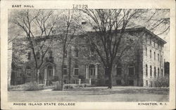 Rhode Island State College - East Hall Postcard