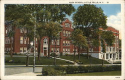 Little Falls High School New York Postcard Postcard Postcard