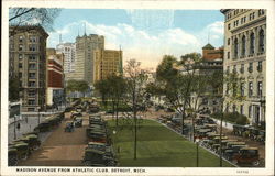 Madison Avenue from Athletic Club Postcard