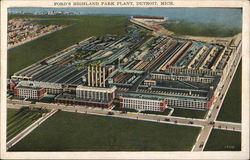 Ford's Highland Park Plant Detroit, MI Postcard Postcard Postcard