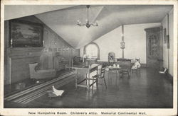 New Hampshire Room, Children's Attic - Memorial Continental Hall Postcard