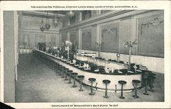 The Washington Terminal Company Lunch Room, Union Station Postcard