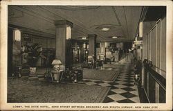 The Dixie Hotel - Lobby Postcard