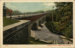 Approach to Echo Bridge, Charles River Postcard