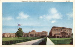 Pasadena High School California Postcard Postcard Postcard