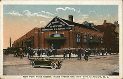 New Park Place Station, Rapid Transit Line, New York to Newark Postcard