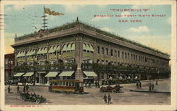 "Churchill's" - Broadway and Forty-Ninth Street Postcard