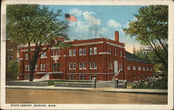 State Armory Woburn, MA Postcard Postcard Postcard