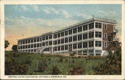 Central Maine Sanitarium, Cottage A Fairfield, ME Postcard Postcard Postcard